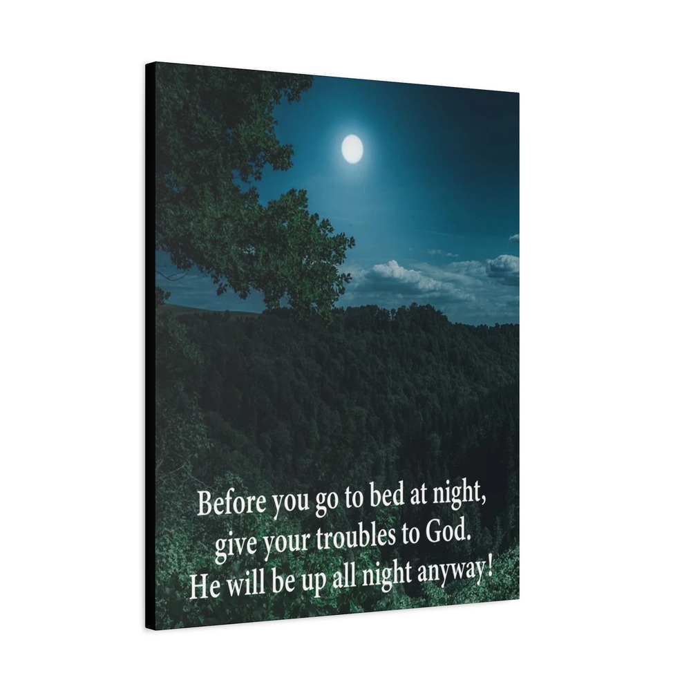 Scripture Walls God Has Your Problems Psalm 55:22 Canvas Bible Verse